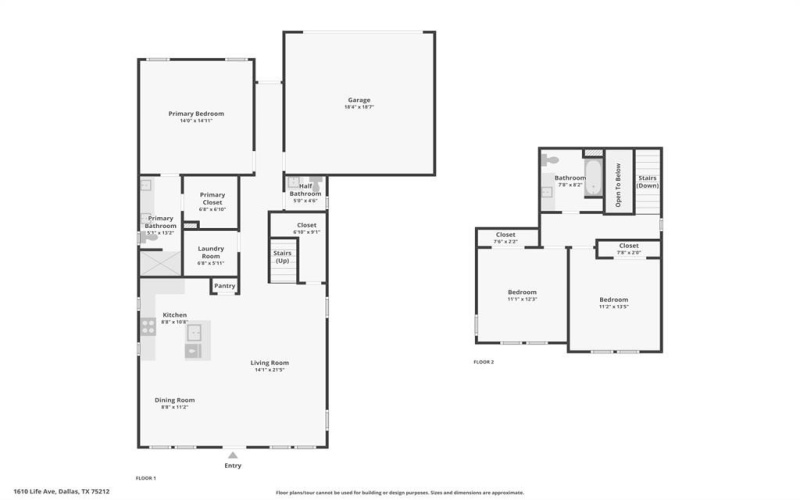 1610 Life Avenue, Dallas, TX 75212, 3 Bedrooms Bedrooms, ,2 BathroomsBathrooms,Residential,For Sale,1610 Life Avenue,20762885