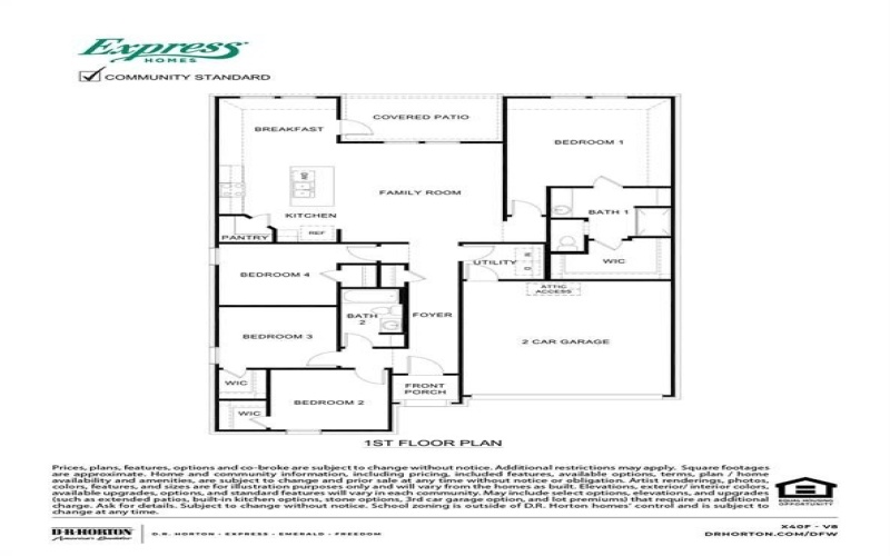 5119 Declan Drive, Fate, TX 75189, 4 Bedrooms Bedrooms, ,2 BathroomsBathrooms,Residential,For Sale,5119 Declan Drive,20823254