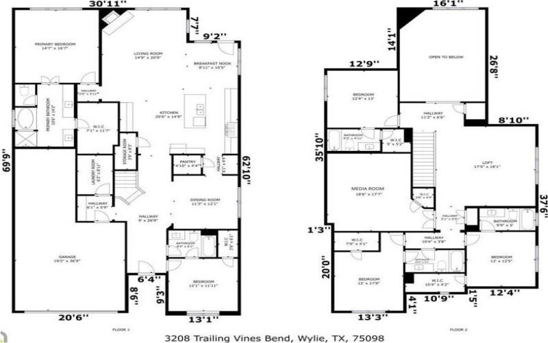 3208 Trailing Vines Bend, Wylie, TX 75098, 5 Habitaciones Habitaciones , ,6 BañosBaños,Residential,En Venta,3208 Trailing Vines Bend,20851170