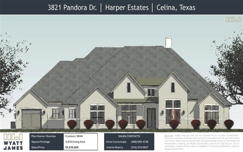 3821 Pandora Drive, Celina, TX 75009, 4 Habitaciones Habitaciones , ,5 BañosBaños,Residential,En Venta,3821 Pandora Drive,20870105