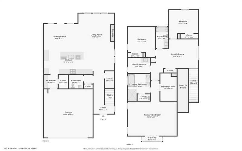 203 E Park Street, Little Elm, TX 75068, 3 Habitaciones Habitaciones , ,2 BañosBaños,Residential,En Venta,203 E Park Street,20889482