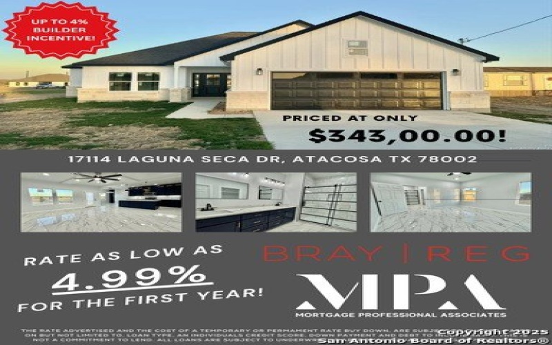 17114 laguna seca, Atascosa, TX 78002, 3 Habitaciones Habitaciones , ,2 BañosBaños,Residential,En Venta,17114 laguna seca,0,1832072