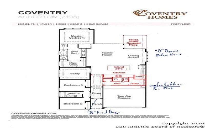2612 Sueno Point, San Antonio, TX 78245, 3 Bedrooms Bedrooms, ,2 BathroomsBathrooms,Residential,For Sale,2612 Sueno Point,1823910