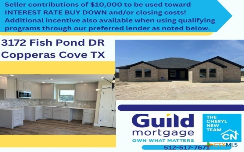 3172 Fish Pond Drive, Copperas Cove, TX 76522, 4 Bedrooms Bedrooms, ,2 BathroomsBathrooms,Residential,For Sale,3172 Fish Pond Drive,564344