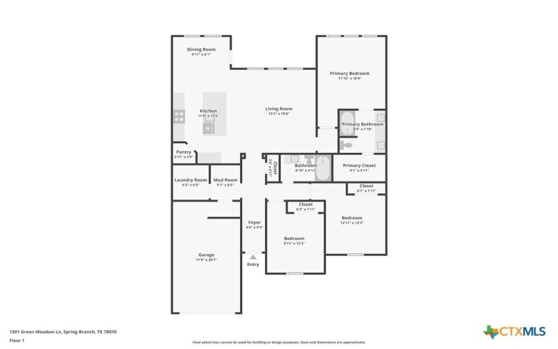 1301 Green Meadow Lane, Spring Branch, TX 78070, 3 Habitaciones Habitaciones , ,2 BañosBaños,Residential,En Venta,1301 Green Meadow Lane,576191