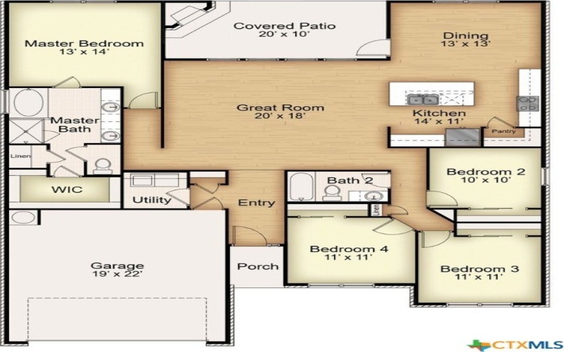 1229 Bending Branch Way, Temple, TX 76502, 4 Bedrooms Bedrooms, ,2 BathroomsBathrooms,Residential,For Sale,1229 Bending Branch Way,576583