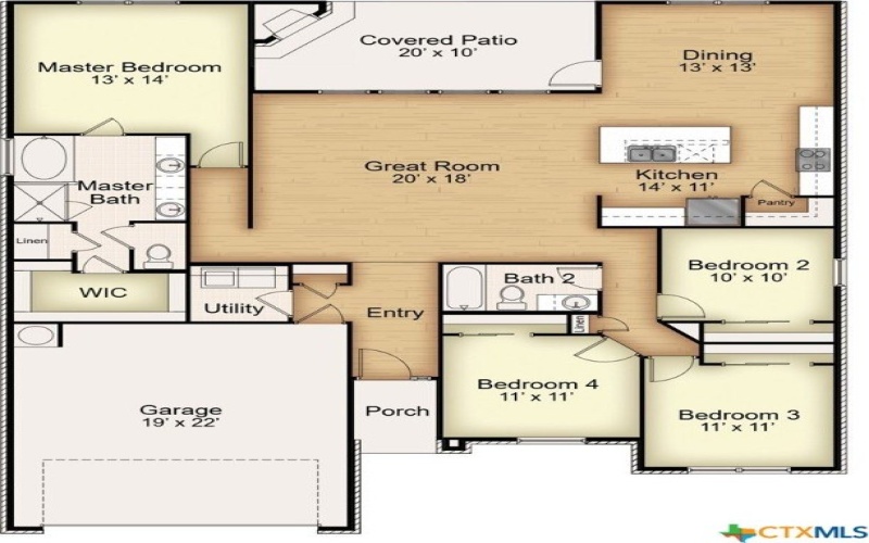 1237 Bending Branch Way, Temple, TX 76502, 4 Bedrooms Bedrooms, ,2 BathroomsBathrooms,Residential,For Sale,1237 Bending Branch Way,576597