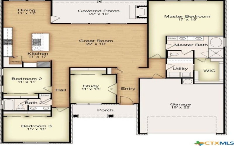 1414 Touchstone Drive, Temple, TX 76502, 3 Bedrooms Bedrooms, ,2 BathroomsBathrooms,Residential,For Sale,1414 Touchstone Drive,544110