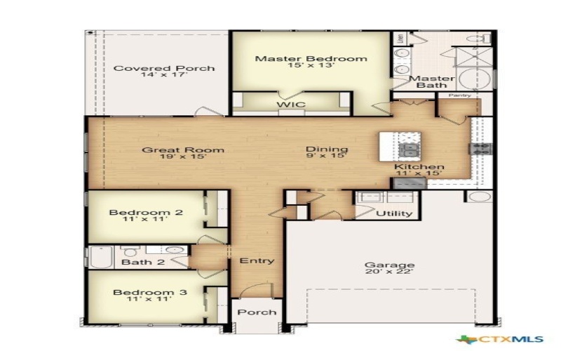 7914 Timber Hollow Lane, Temple, TX 76502, 3 Bedrooms Bedrooms, ,2 BathroomsBathrooms,Residential,For Sale,7914 Timber Hollow Lane,554940
