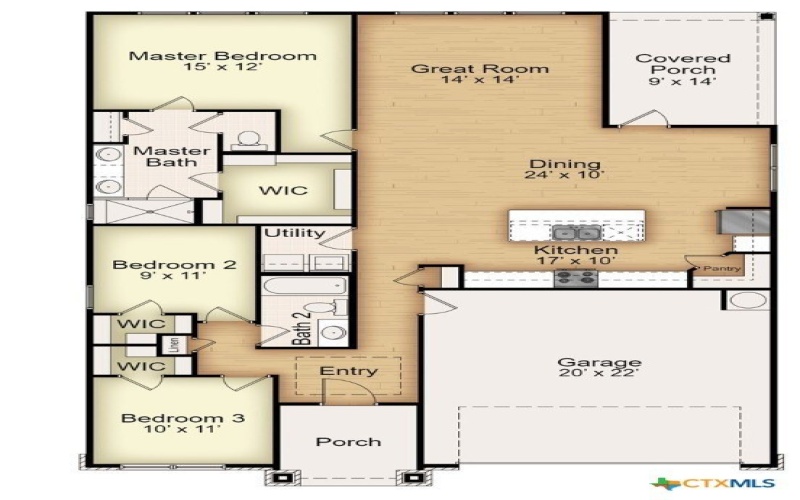 7918 Timber Hollow Lane, Temple, TX 76502, 3 Bedrooms Bedrooms, ,2 BathroomsBathrooms,Residential,For Sale,7918 Timber Hollow Lane,554945