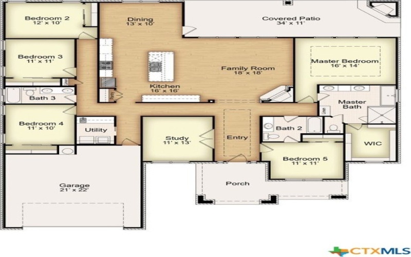 10716 Campsite Cove, Temple, TX 76502, 5 Bedrooms Bedrooms, ,3 BathroomsBathrooms,Residential,For Sale,10716 Campsite Cove,580186