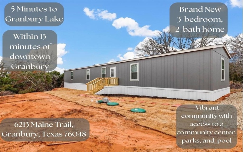 6213 Maine Trail, Granbury, TX 76048, 3 Habitaciones Habitaciones , ,2 BañosBaños,Residential,En Venta,6213 Maine Trail,20867672