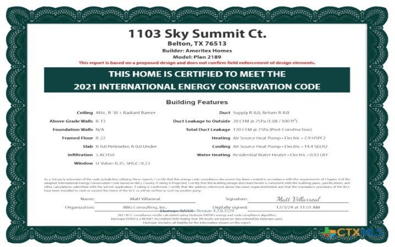1103 Sky Summit Court, Belton, TX 76513, 4 Habitaciones Habitaciones , ,2 BañosBaños,Residential,En Venta,1103 Sky Summit Court,570810