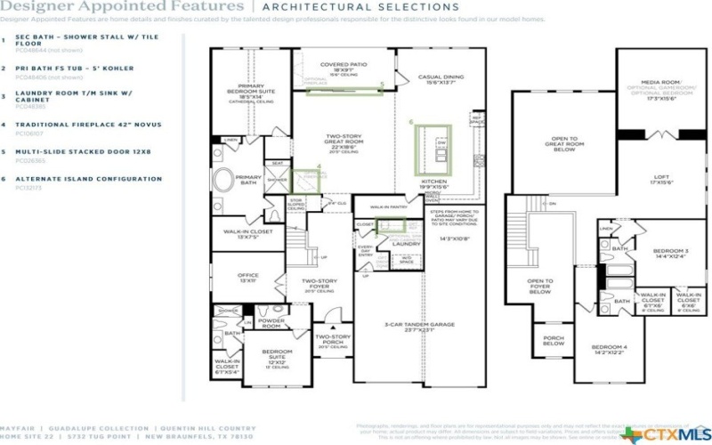 5732 Tug Point, New Braunfels, TX 78130, 4 Habitaciones Habitaciones , ,5 BañosBaños,Residential,En Venta,5732 Tug Point,0,580827