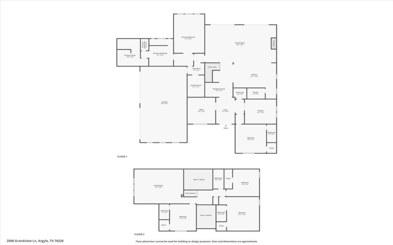 2506 Grandview Lane, Argyle, TX 76226, 5 Habitaciones Habitaciones , ,6 BañosBaños,Residential,En Venta,2506 Grandview Lane,20935436