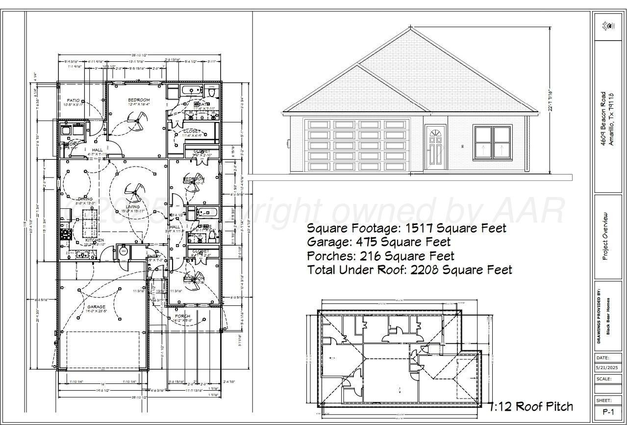 4609 Beacon Road, Amarillo, TX 79118, 3 Habitaciones Habitaciones , ,2 BañosBaños,Residential,En Venta,4609 Beacon Road,25-5217