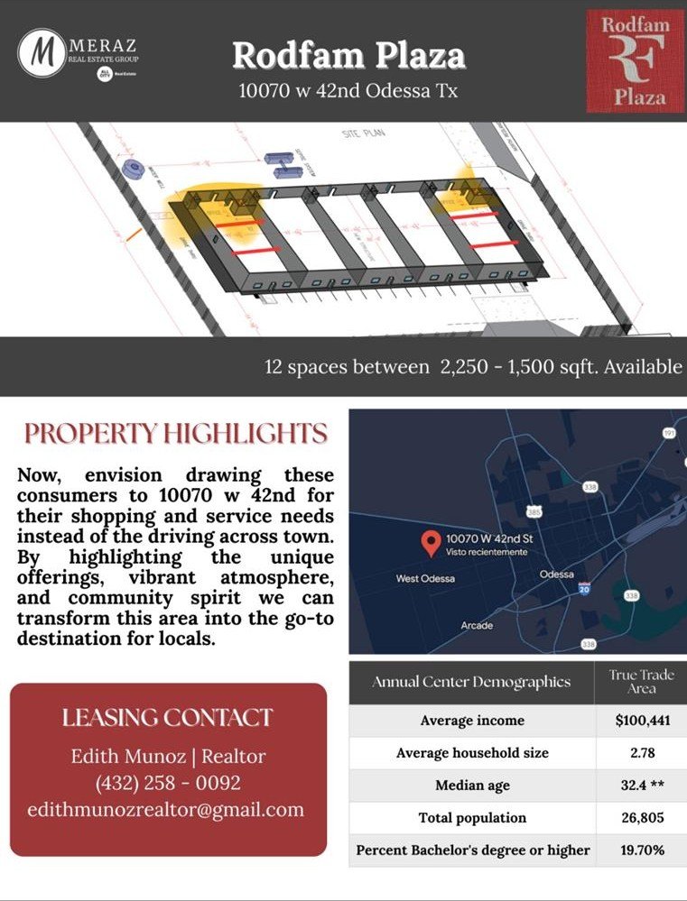 10700 W 42nd St, Odessa, TX 79764, ,Commercial Sale,En Venta,10700 W 42nd St,160838