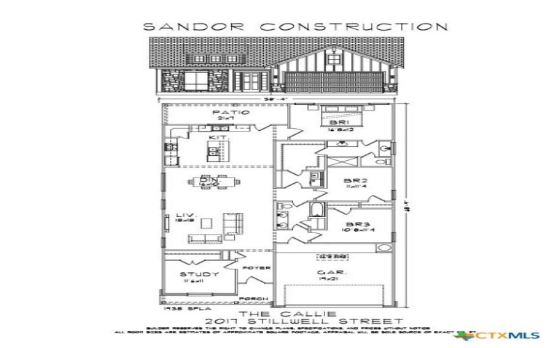 2017 Stillwell, Nolanville, TX 76559, 4 Bedrooms Bedrooms, ,2 BathroomsBathrooms,Residential,For Sale,2017 Stillwell,582807