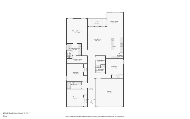 2716 E 12th Street, Fort Worth, TX 76111, 4 Bedrooms Bedrooms, ,2 BathroomsBathrooms,Residential,For Sale,2716 E 12th Street,0,20967216
