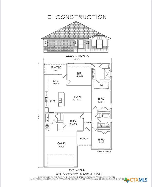 1206 Victory Ranch Trail, Killeen, TX 76542, 4 Bedrooms Bedrooms, ,2 BathroomsBathrooms,Residential,For Sale,1206 Victory Ranch Trail,577245