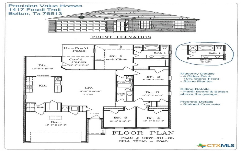 1417 Fossil Trail, Belton, TX 76513, 5 Bedrooms Bedrooms, ,2 BathroomsBathrooms,Residential,For Sale,1417 Fossil Trail,0,584144