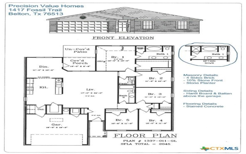 1417 Fossil Trail, Belton, TX 76513, 5 Bedrooms Bedrooms, ,2 BathroomsBathrooms,Residential,For Sale,1417 Fossil Trail,584144