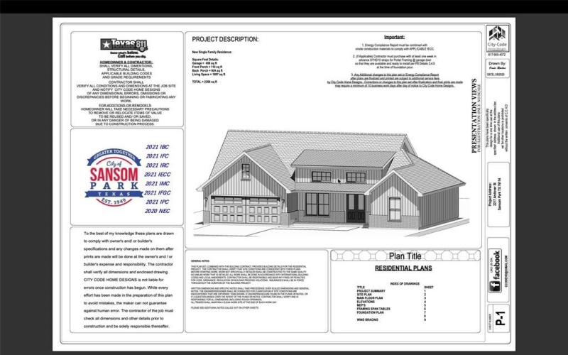 2217 ANDOVER Street, Sansom Park, TX 76114, 3 Bedrooms Bedrooms, ,2 BathroomsBathrooms,Residential,For Sale,2217 ANDOVER Street,20939846