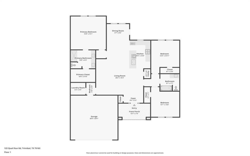 122 Quail Run Road, Trinidad, TX 75163, 3 Bedrooms Bedrooms, ,2 BathroomsBathrooms,Residential,For Sale,122 Quail Run Road,20991526