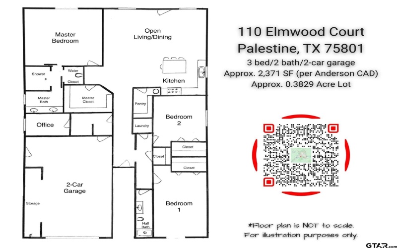 110 Elmwood Court, Palestine, TX 75801, 3 Bedrooms Bedrooms, ,2 BathroomsBathrooms,Residential,For Sale,110 Elmwood Court,25010323