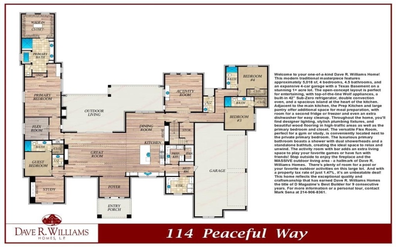 114 Peaceful Way, Celina, TX 75009, 4 Bedrooms Bedrooms, ,5 BathroomsBathrooms,Residential,For Sale,114 Peaceful Way,20978861