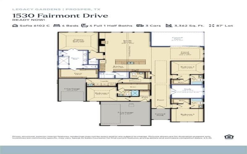 1530 Fairmont Drive, Prosper, TX 75078, 4 Bedrooms Bedrooms, ,5 BathroomsBathrooms,Residential,For Sale,1530 Fairmont Drive,20992805