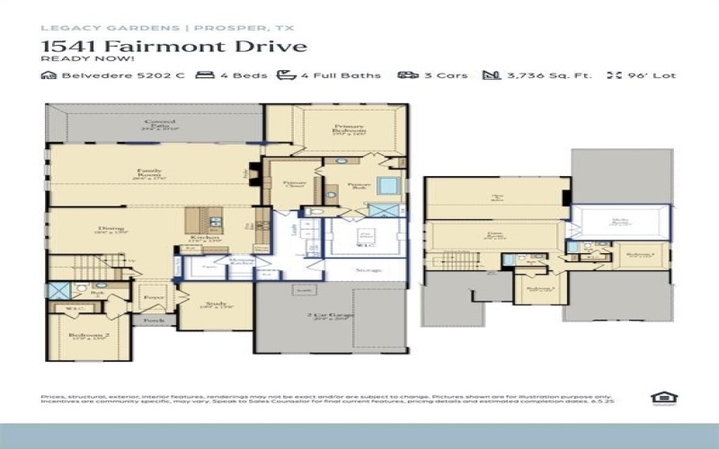 1541 Fairmont Drive, Prosper, TX 75078, 4 Bedrooms Bedrooms, ,5 BathroomsBathrooms,Residential,For Sale,1541 Fairmont Drive,20992988