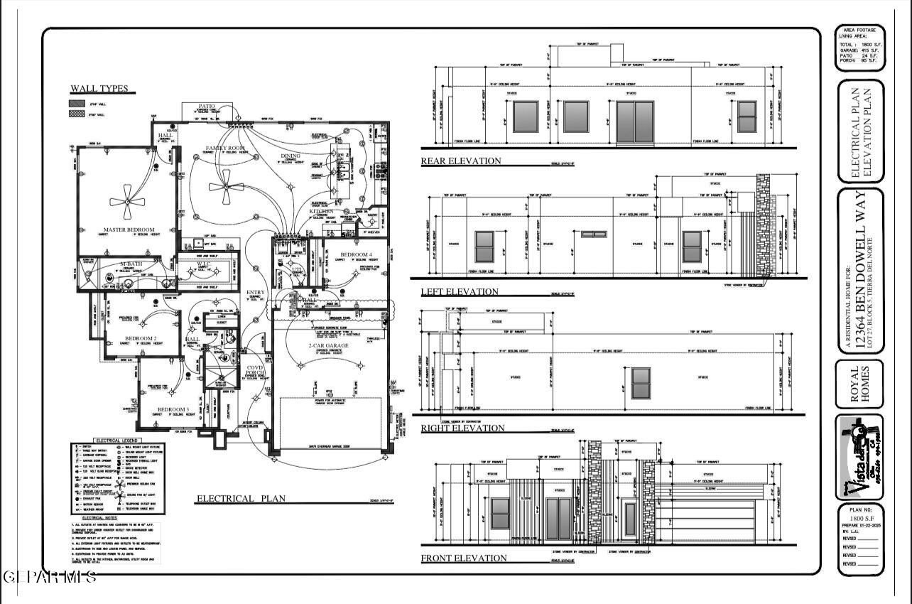 12364 Ben Dowell Way, El Paso, TX 79934, 4 Bedrooms Bedrooms, ,2 BathroomsBathrooms,Residential,For Sale,12364 Ben Dowell Way,926100