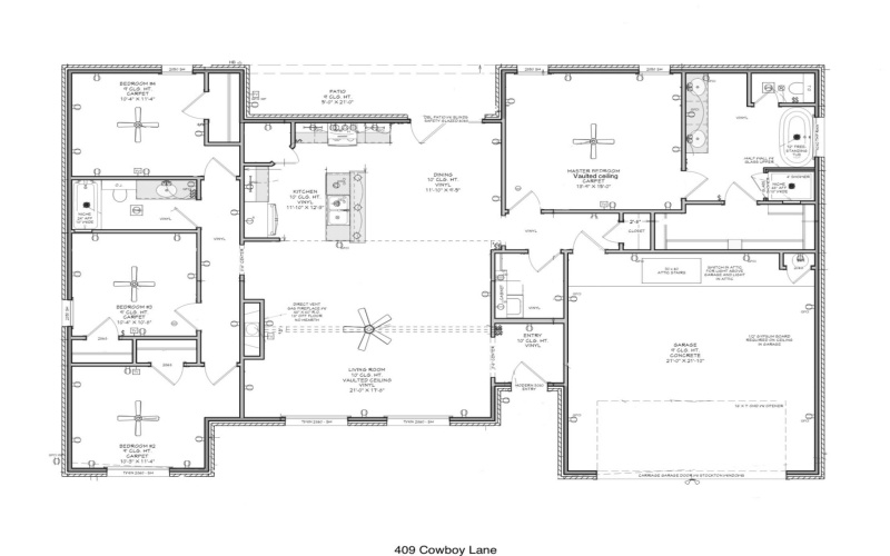 409 Cowboy Lane, Wolfforth, TX 79382, 4 Bedrooms Bedrooms, ,2 BathroomsBathrooms,Residential,For Sale,409 Cowboy Lane,202557590