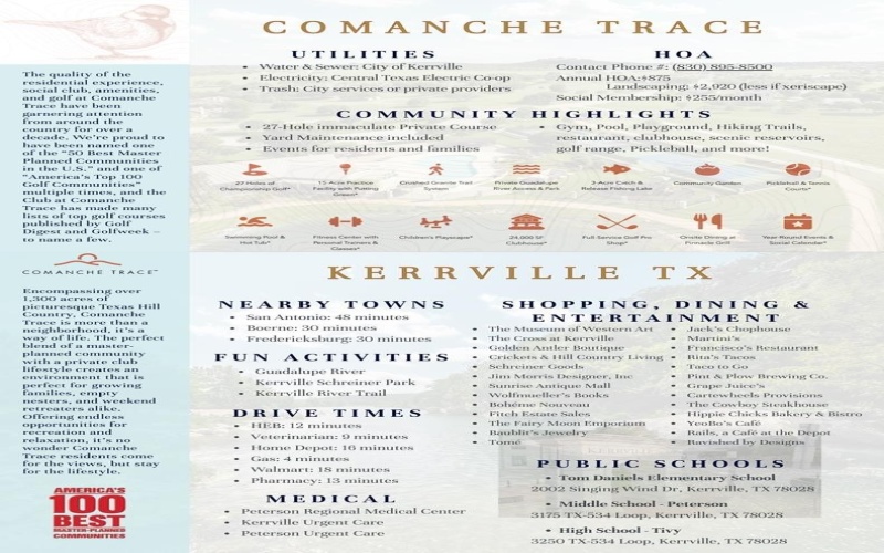 2032 Toscano Way, Kerrville, TX 78028, 3 Habitaciones Habitaciones , ,2 BañosBaños,Residential,En Venta,2032 Toscano Way,0,119808