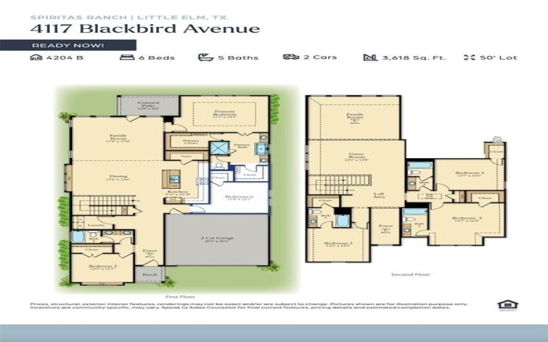 4117 Blackbird Avenue, Little Elm, TX 75068, 6 Habitaciones Habitaciones , ,6 BañosBaños,Residential,En Venta,4117 Blackbird Avenue,20999452