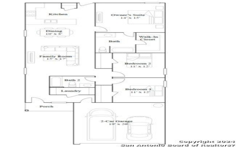 3665 Glade Creek, San Antonio, TX 78245, 3 Habitaciones Habitaciones , ,2 BañosBaños,Residential,En Venta,3665 Glade Creek,1885887