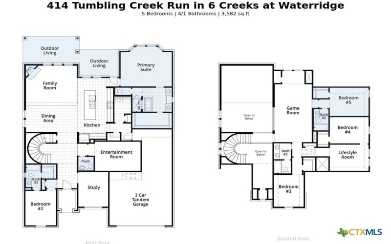 414 Tumbling Creek Run, Kyle, TX 78640, 5 Bedrooms Bedrooms, ,5 BathroomsBathrooms,Residential,For Sale,414 Tumbling Creek Run,587175