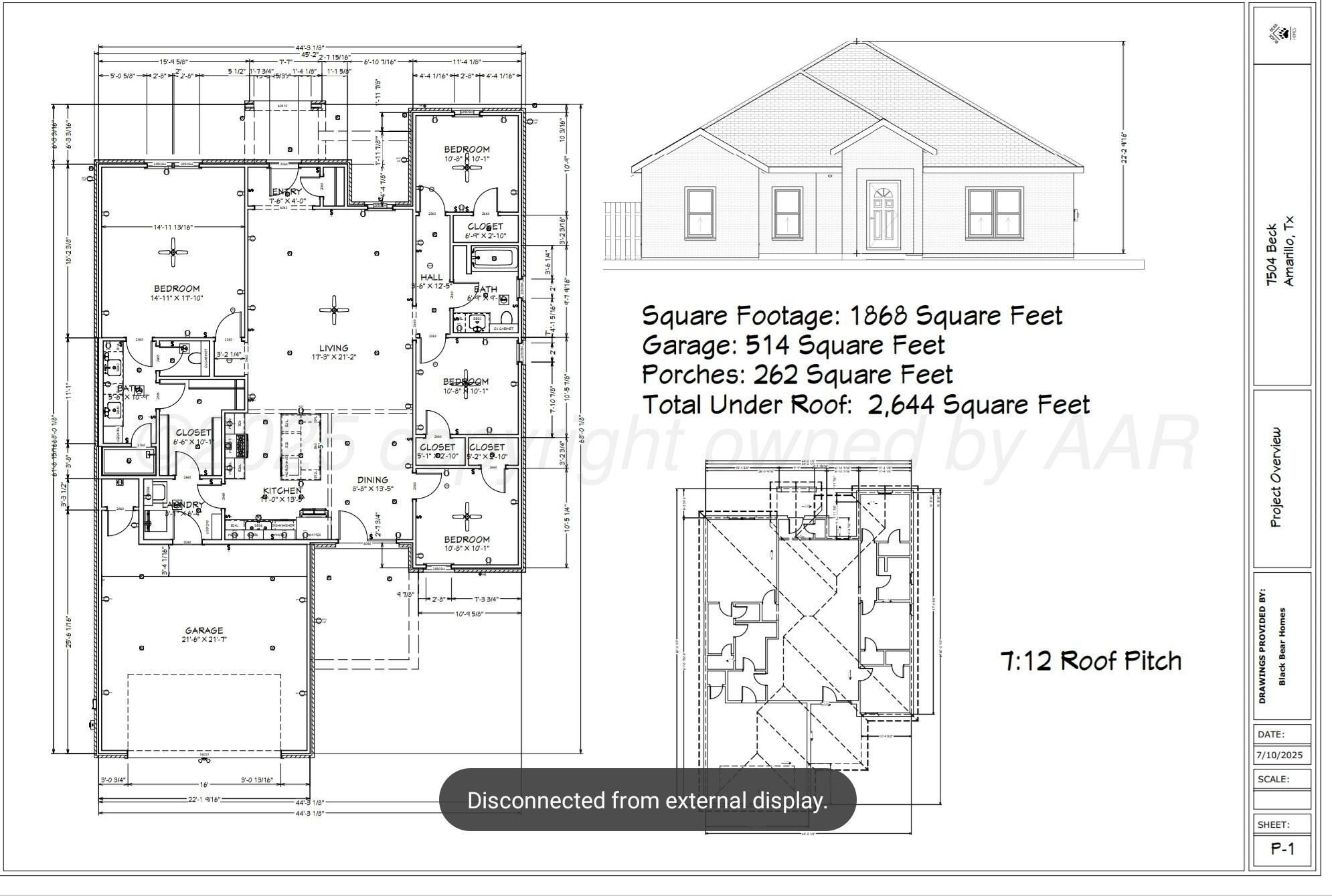 7504 Beck, Amarillo, TX 79119, 4 Habitaciones Habitaciones , ,1 BañoBaños,Residential,En Venta,7504 Beck,0,25-6514
