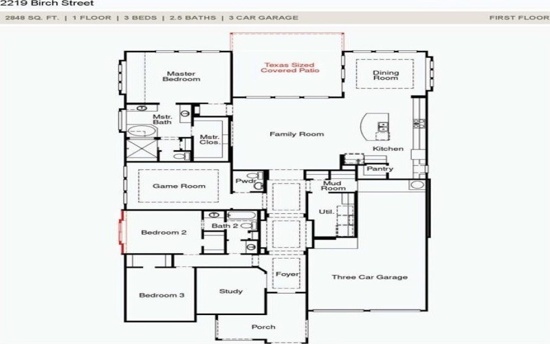 2219 Birch Street, Mansfield, TX 76063, 3 Bedrooms Bedrooms, ,2 BathroomsBathrooms,Residential,For Sale,2219 Birch Street,0,21011882