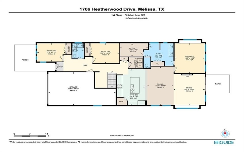 1707 Morningside Drive, Melissa, TX 75454, 4 Bedrooms Bedrooms, ,3 BathroomsBathrooms,Residential,For Sale,1707 Morningside Drive,21012164