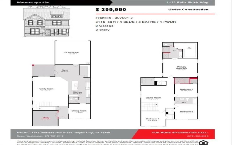 1122 Falls Rush Way, Royse City, TX 75189, 4 Habitaciones Habitaciones , ,3 BañosBaños,Residential,En Venta,1122 Falls Rush Way,0,21013693