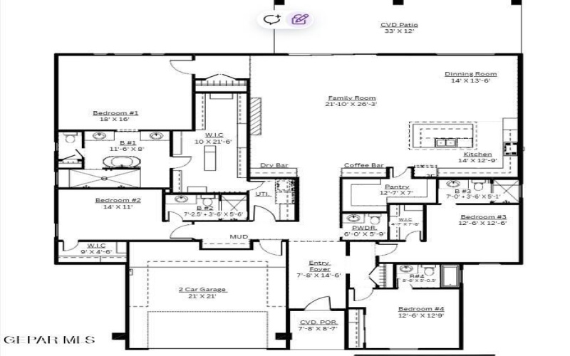 408 Suleiman Court, El Paso, TX 79932, 4 Bedrooms Bedrooms, ,5 BathroomsBathrooms,Residential,For Sale,408 Suleiman Court,0,927232