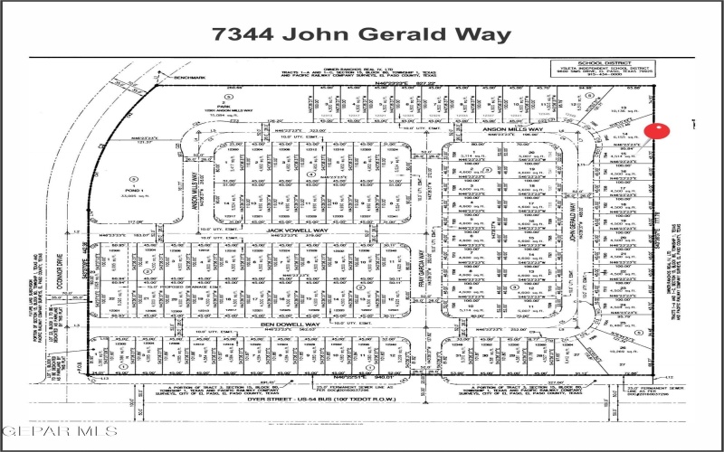 7344 John Gerald Way, El Paso, TX 79934, 3 Habitaciones Habitaciones , ,1 BañoBaños,Residential,En Venta,7344 John Gerald Way,910547