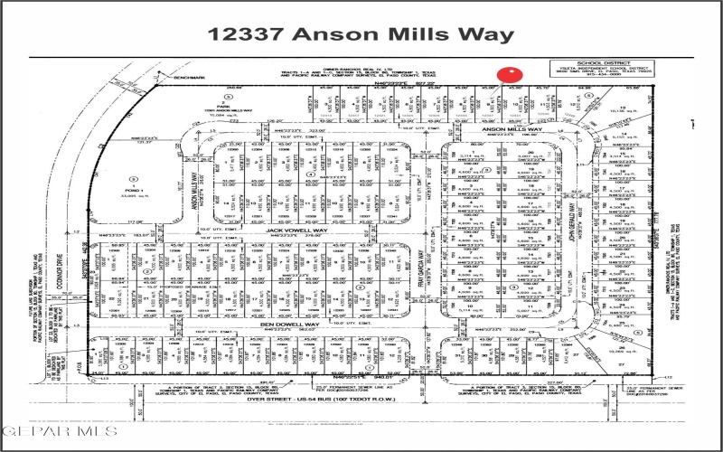 12337 Anson Mills Way, El Paso, TX 79934, 3 Habitaciones Habitaciones , ,1 BañoBaños,Residential,En Venta,12337 Anson Mills Way,910548