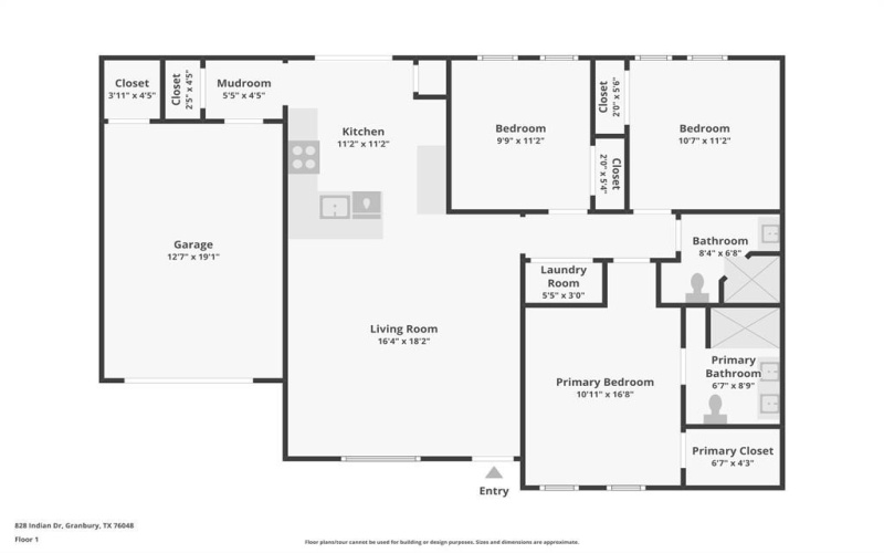 828 Indian Drive, Granbury, TX 76048, 3 Bedrooms Bedrooms, ,2 BathroomsBathrooms,Residential,For Sale,828 Indian Drive,0,21016813