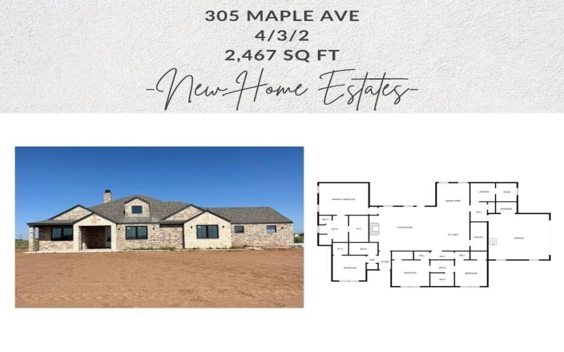 305 Maple Avenue, New Home, TX 79381, 4 Bedrooms Bedrooms, ,3 BathroomsBathrooms,Residential,For Sale,305 Maple Avenue,202558819