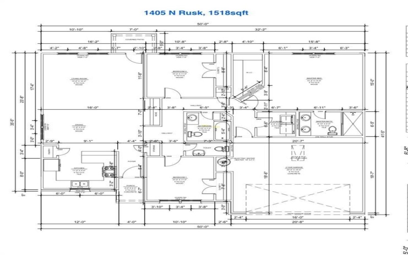 1405 N Rusk Street, Weatherford, TX 76086, 3 Habitaciones Habitaciones , ,2 BañosBaños,Residential,En Venta,1405 N Rusk Street,20989144