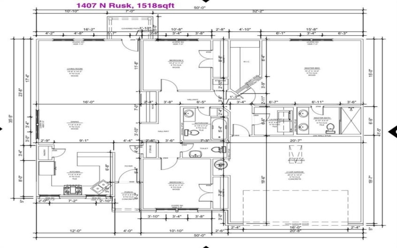 1407 N Rusk Street, Weatherford, TX 76086, 3 Habitaciones Habitaciones , ,2 BañosBaños,Residential,En Venta,1407 N Rusk Street,0,21023829