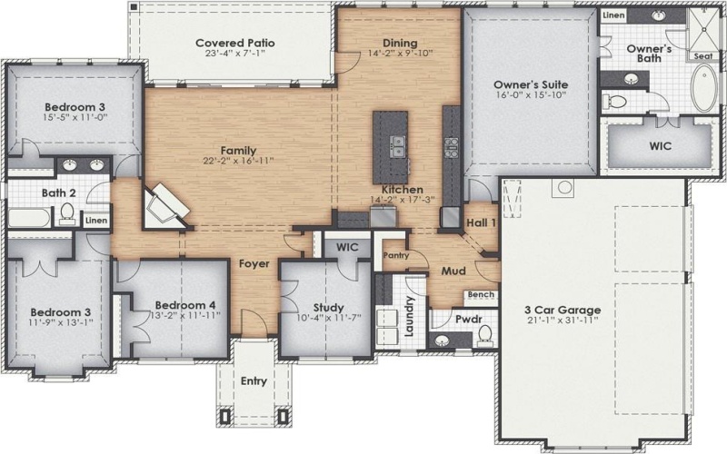 500 Nadia Street, Aledo, TX 76008, 4 Habitaciones Habitaciones , ,2 BañosBaños,Residential,En Venta,500 Nadia Street,0,21028654